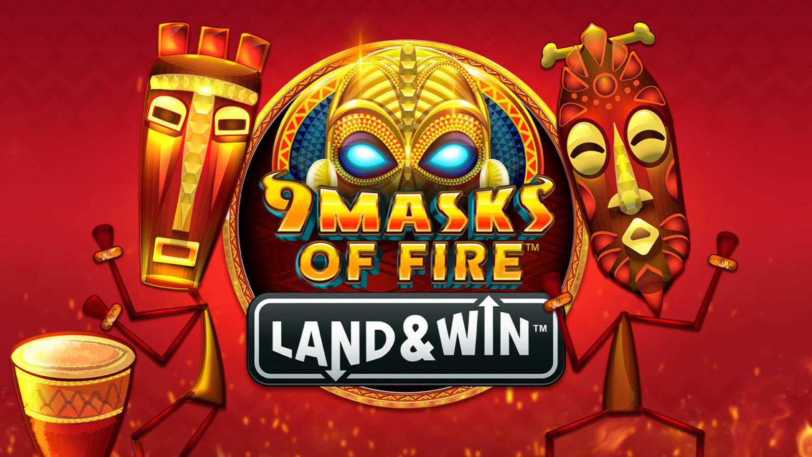 9 Masks of Fire Land & Win 1 9 Masks of Fire Land & Win